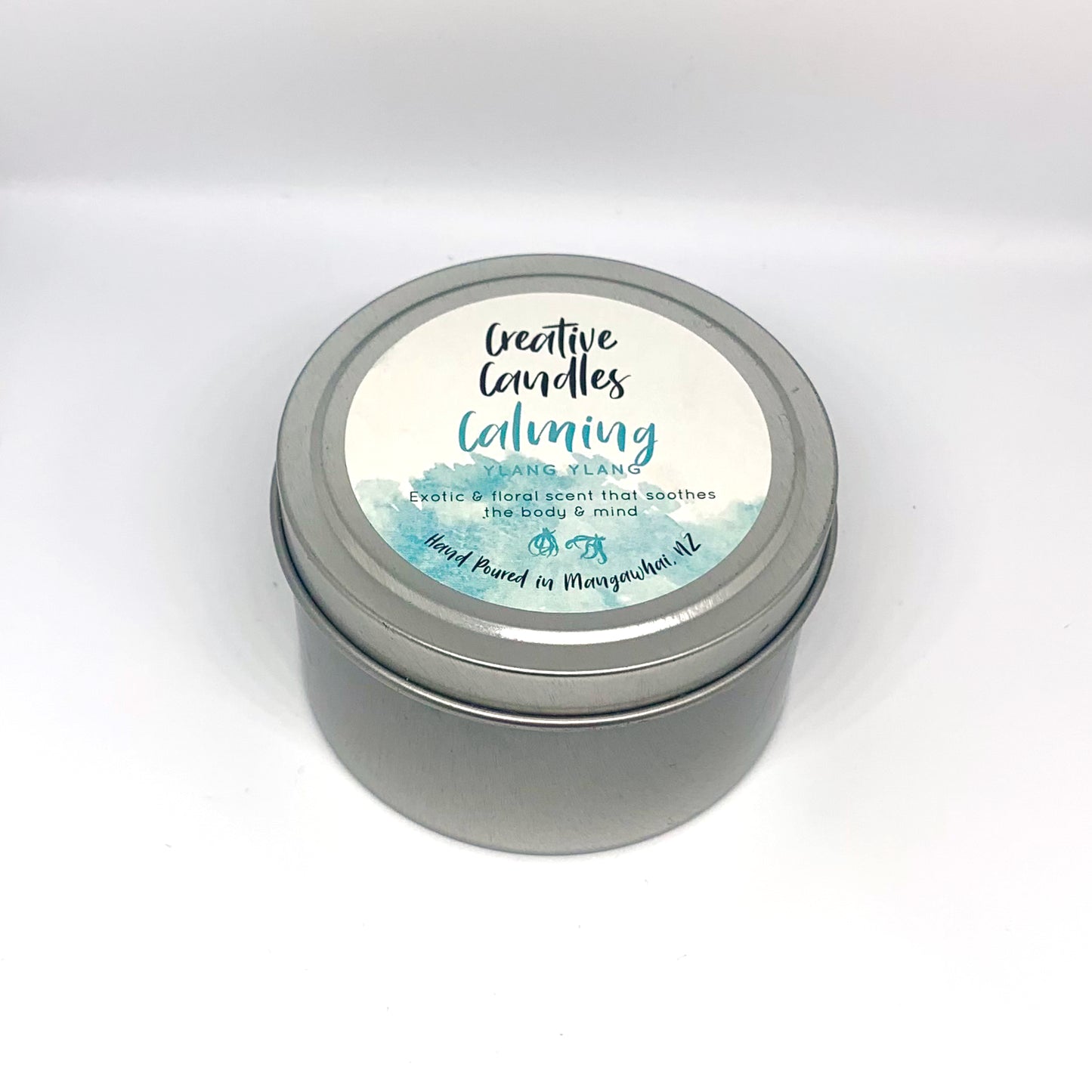 Calming Travel Tin against white background.